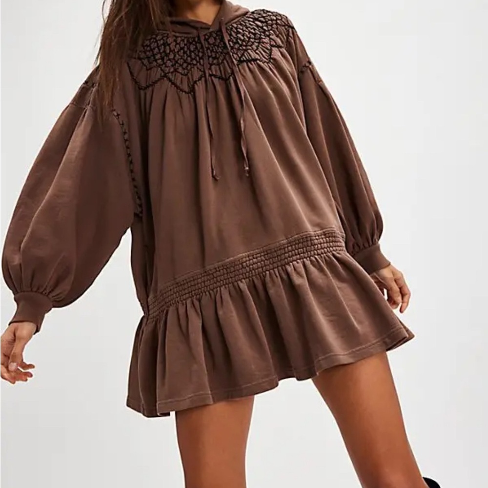 NWT‎ FP - Marty Smocked Mini Dress